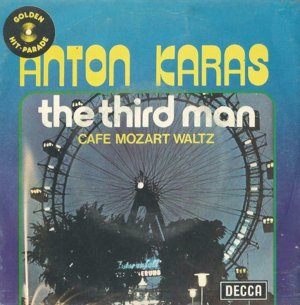 Anton Karas – The third man / Café Mozart waltz - Single, Enlèvement ou Envoi, Single, Utilisé, Musique de films et Bande son