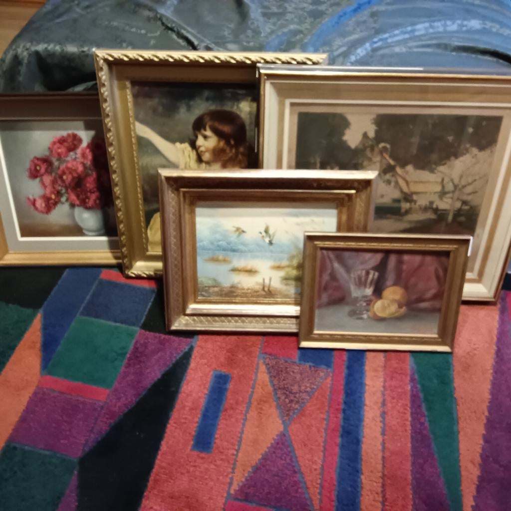 Schilderijen Vintage,ets,printen en foto's, zie vraagprijzen, Antiek en Kunst, Ophalen