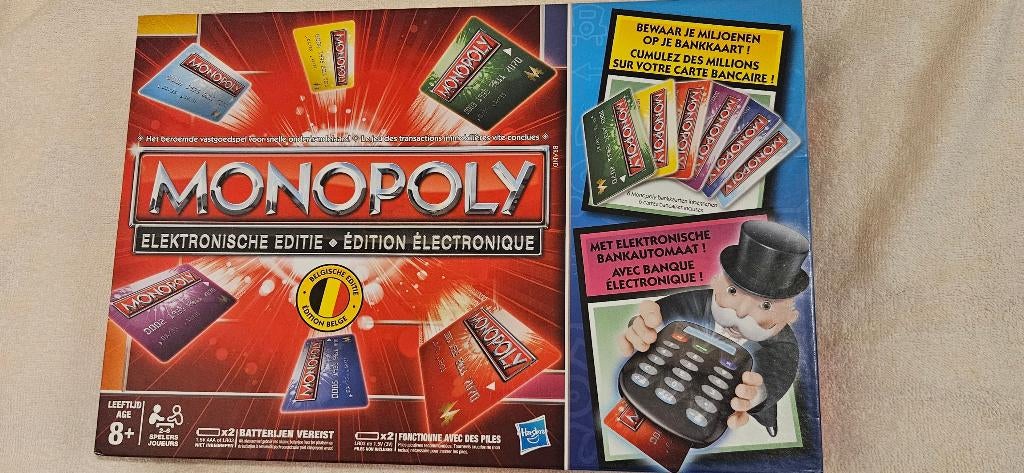 Monopoly elektronisch Belgische editie, Hobby en Vrije tijd, Vijf spelers of meer, Ophalen, Zo goed als nieuw, HASBRO
