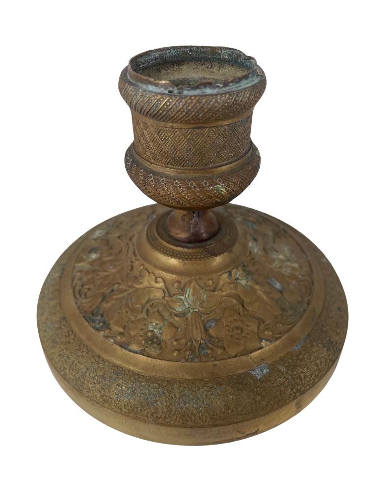 Bougeoir Flambeau en Bronze du 19ème Siècle, Antiquités & Art, Enlèvement ou Envoi, Bronze