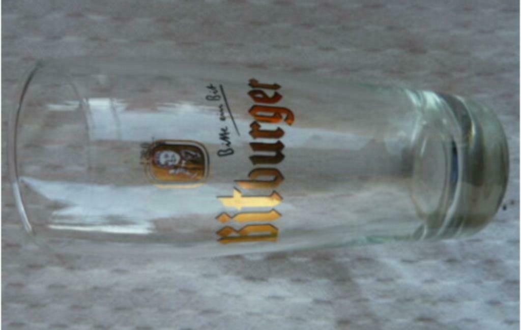 bier glas BITBURGER bitte ein bit 0,25l, Verzamelen, Ophalen of Verzenden, Gebruikt, Bierglas
