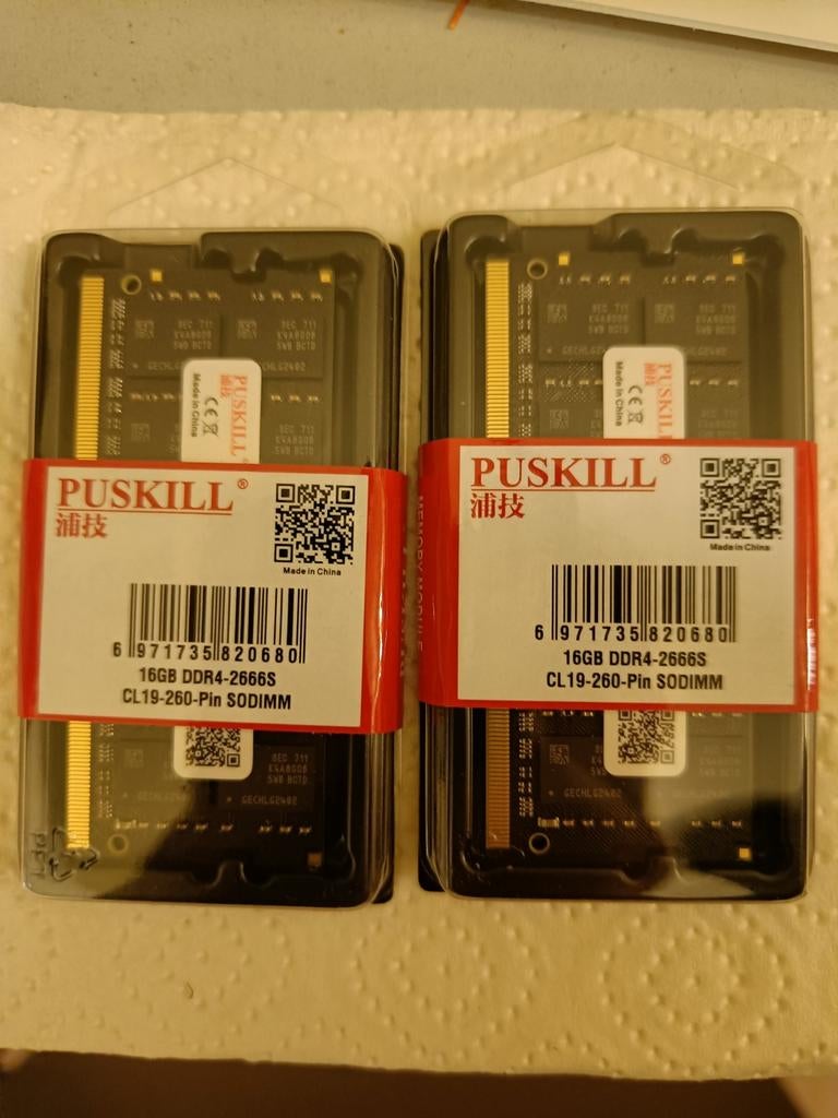 32 Go (2x16Go) RAM DDR4 2666 MHz Sodimm, Computers en Software, 32 GB, DDR4, Nieuw, Ophalen of Verzenden