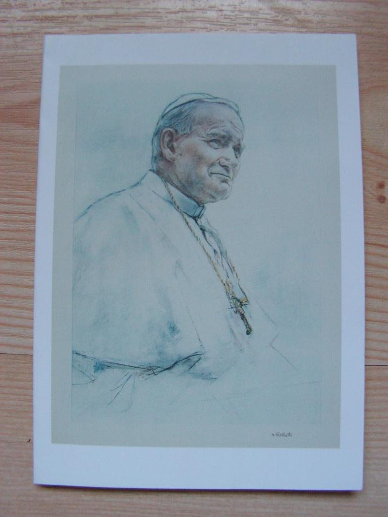 Kaartje gedenkenis Paus Johannes Paulus II, Verzamelen, Ophalen of Verzenden, Zo goed als nieuw, Kaart of Prent, Christendom | Katholiek