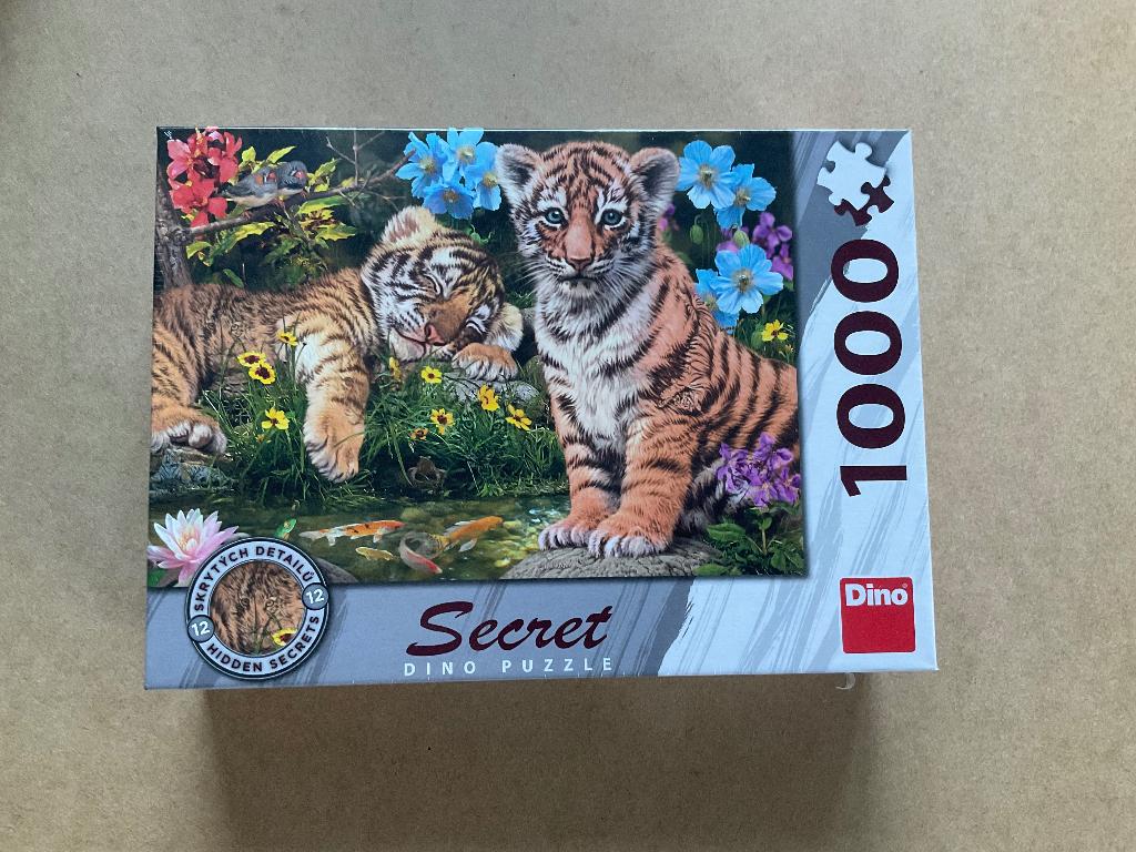 Legpuzzel verborgen vormen, tijgertjes, 1000 stukjes, Enlèvement ou Envoi, 500 à 1500 pièces, Neuf, Puzzle
