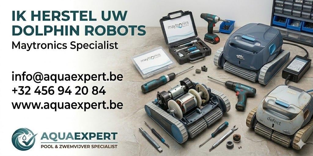 Herstelling Dolphin Maytronics Zwembadrobots – AQUAEXPERT, Enlèvement, Utilisé, Autres types