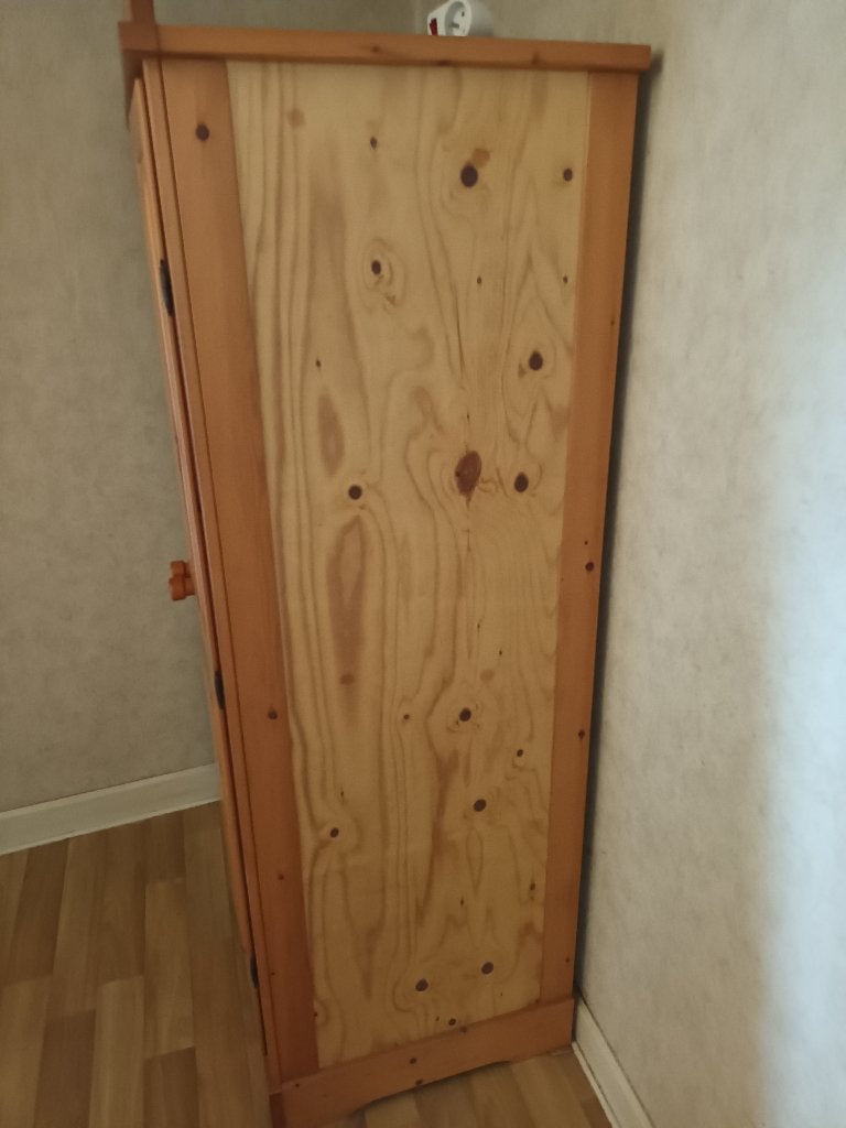 Grenen kleerkast, Ophalen, Gebruikt, 75 cm of meer, 50 tot 100 cm
