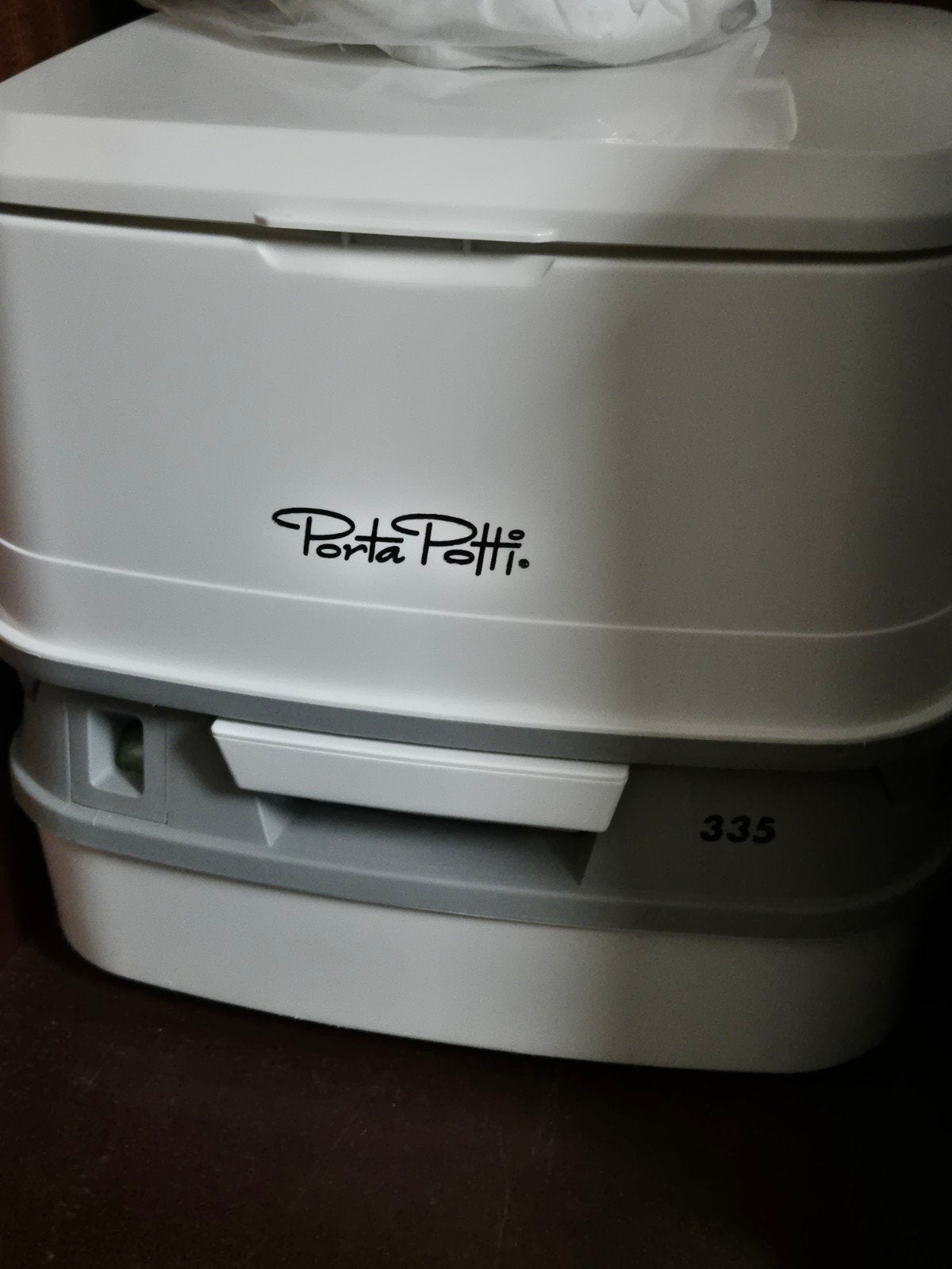 porta potti, Ophalen, Zo goed als nieuw