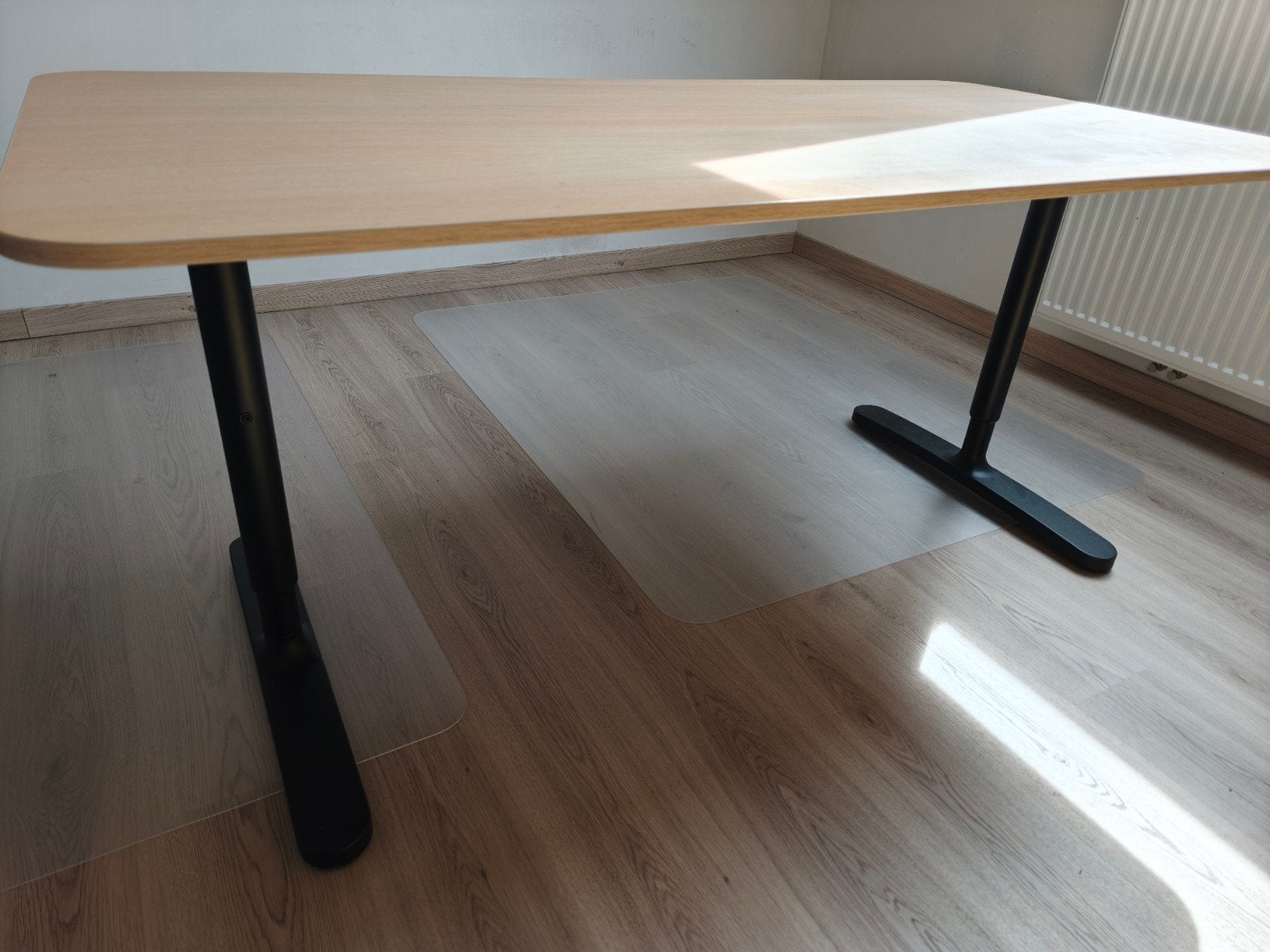 Bureau 80 op 160 cm (ikea bekant), Maison & Meubles, 160 cm, Bureau d'ordinateur, Enlèvement, Utilisé