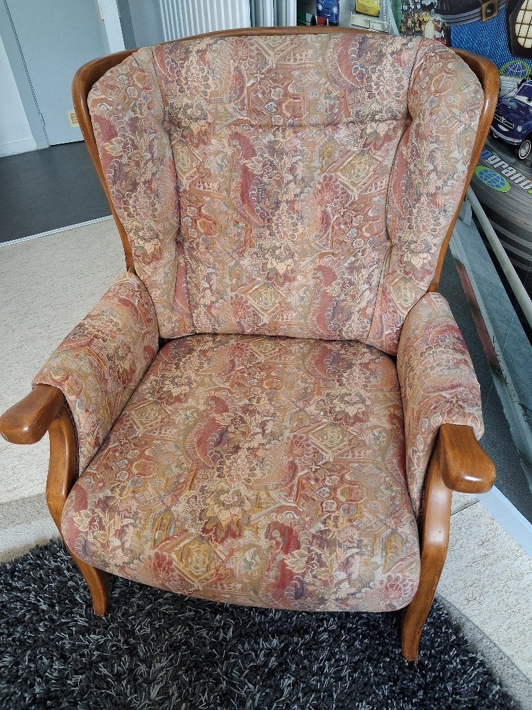 Fauteuil, Maison & Meubles, Enlèvement, Utilisé, Tissus, Rétro