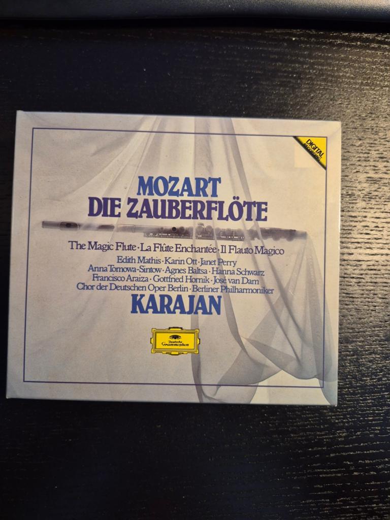 Mozart cd box, Karajan, Die Zauberflöte, Enlèvement, Utilisé, Coffret