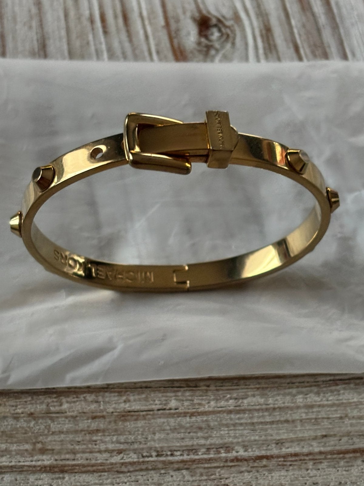 Michael Kors vergulde armband., Handtassen en Accessoires, Armbanden, Ophalen of Verzenden, Zo goed als nieuw