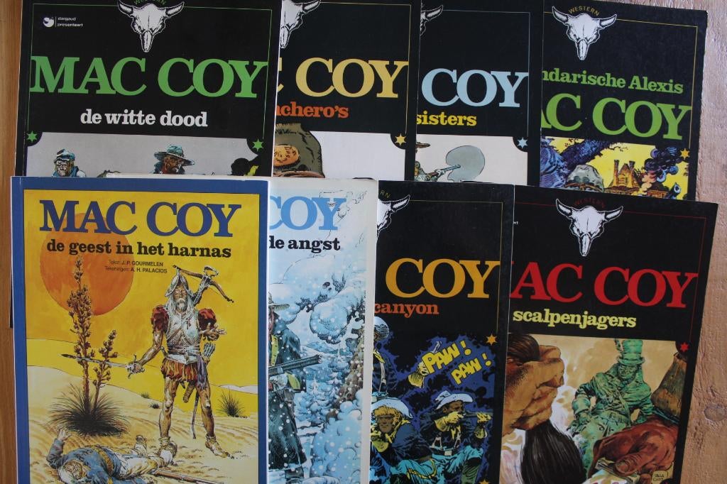 8 stripverhalen Mac Coy - prijs voor alles, Boeken, Meerdere stripboeken, Ophalen of Verzenden, Gelezen