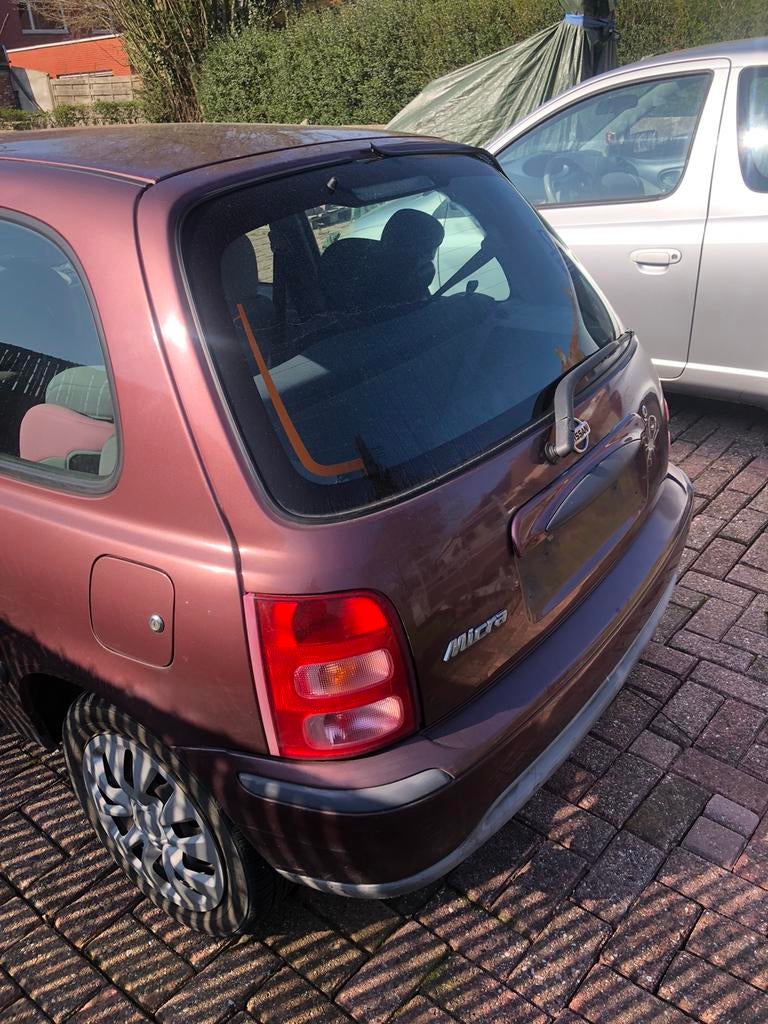 Nissan Micra automaat met keuring, Auto's, Stof, Beige, Micra, 2 deurs
