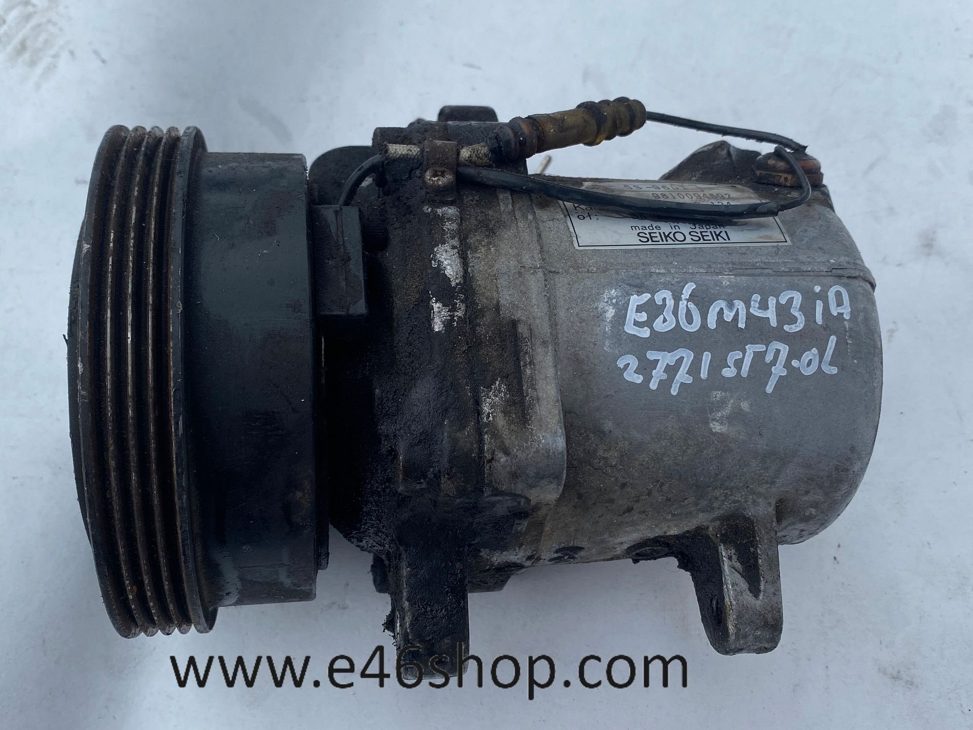 BMW E36 AIRCO POMP  M43 BENZINE MOTOR  ( intern ia ), Gebruikt, -, -, Ophalen of Verzenden