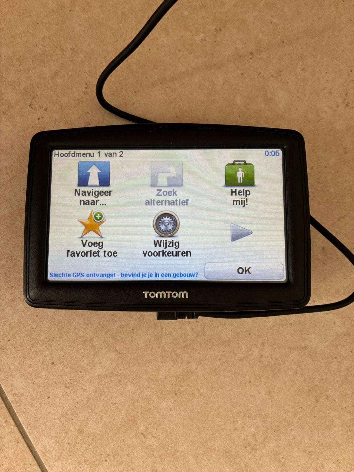 Tomtom xxl, Ophalen, Gebruikt