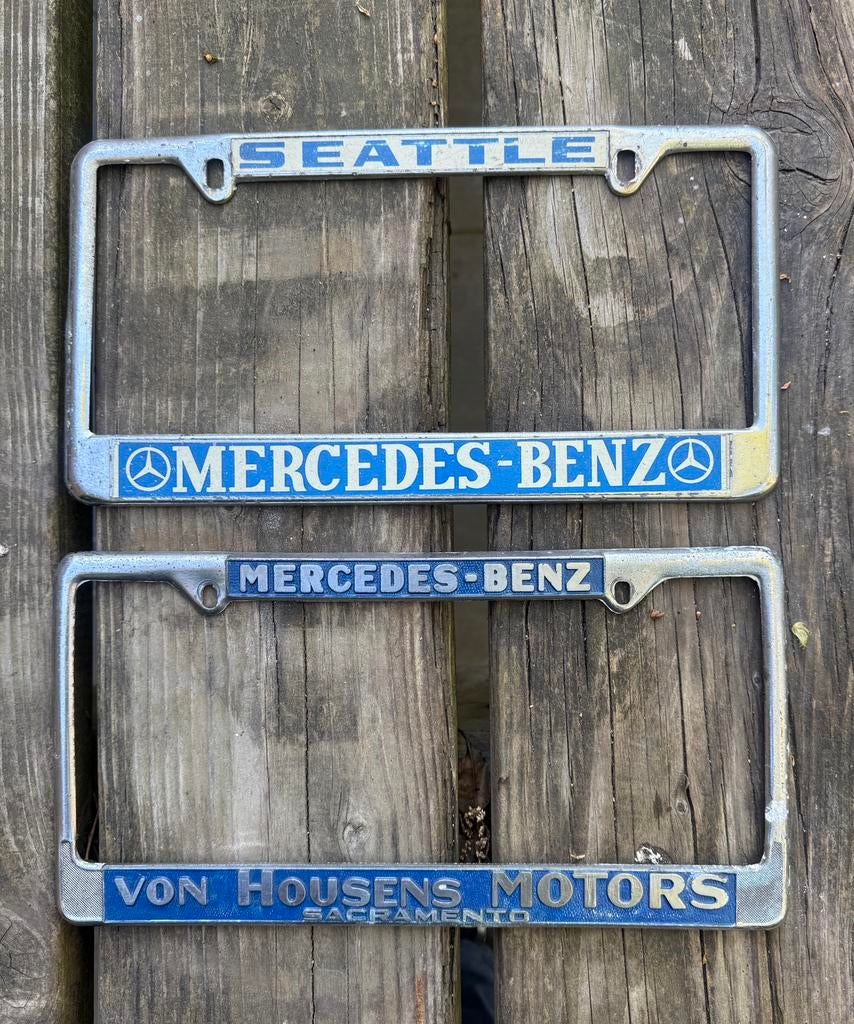 Kentekenplaathouders Mercedes, Auto diversen, Kentekenplaathouders, Ophalen of Verzenden, Zo goed als nieuw