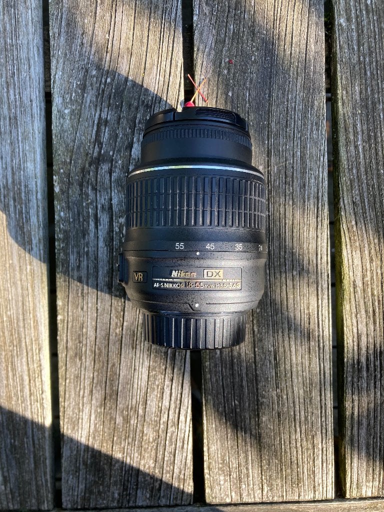 Nikon AF-S 18-55mm f/3.5-5.6G VR DX, Ophalen, Gebruikt, Standaardlens