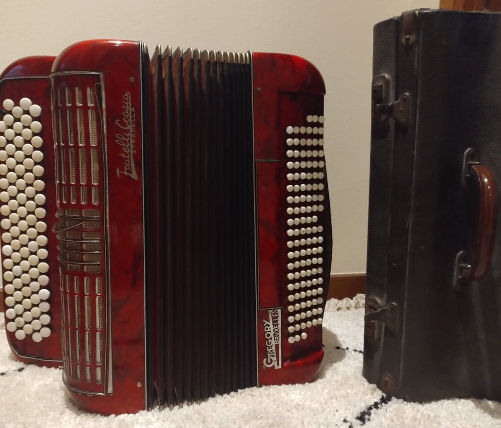 Accordeon Fratelli Crosio Stradella, Musique & Instruments, Accordéons, Autres marques, Utilisé, 120 basses, Accordéon à boutons