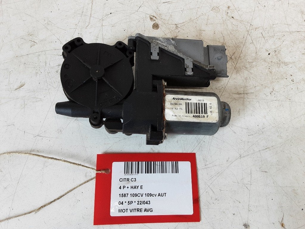 MOTEUR LEVE VITRE ELECTRIQUE AVANT GAUCHE C3 (FC / FL / FT), Citroën, Mevr. I. Hauben, Utilisé, Avant