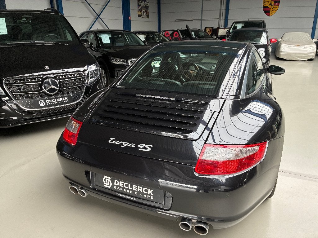 Porsche Targa 4S, Auto's, https://public.car-pass.be/vhr/b183f8ed-6006-431f-9401-e7d64cac0dde, Zwart, Zwart, Leder