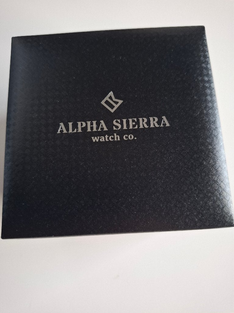 Montre Alpha Sierra Titan BGR14, Leer, Staal, Polshorloge, Nieuw
