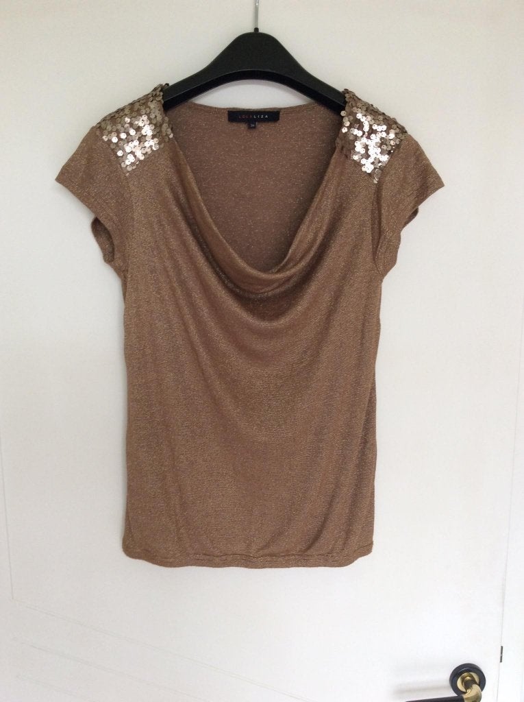 Nieuw topje , maat : 36.Merk : Lola Liza., Kleding | Dames, Topjes, Ophalen of Verzenden, Nieuw, Maat 36 (S), Bruin