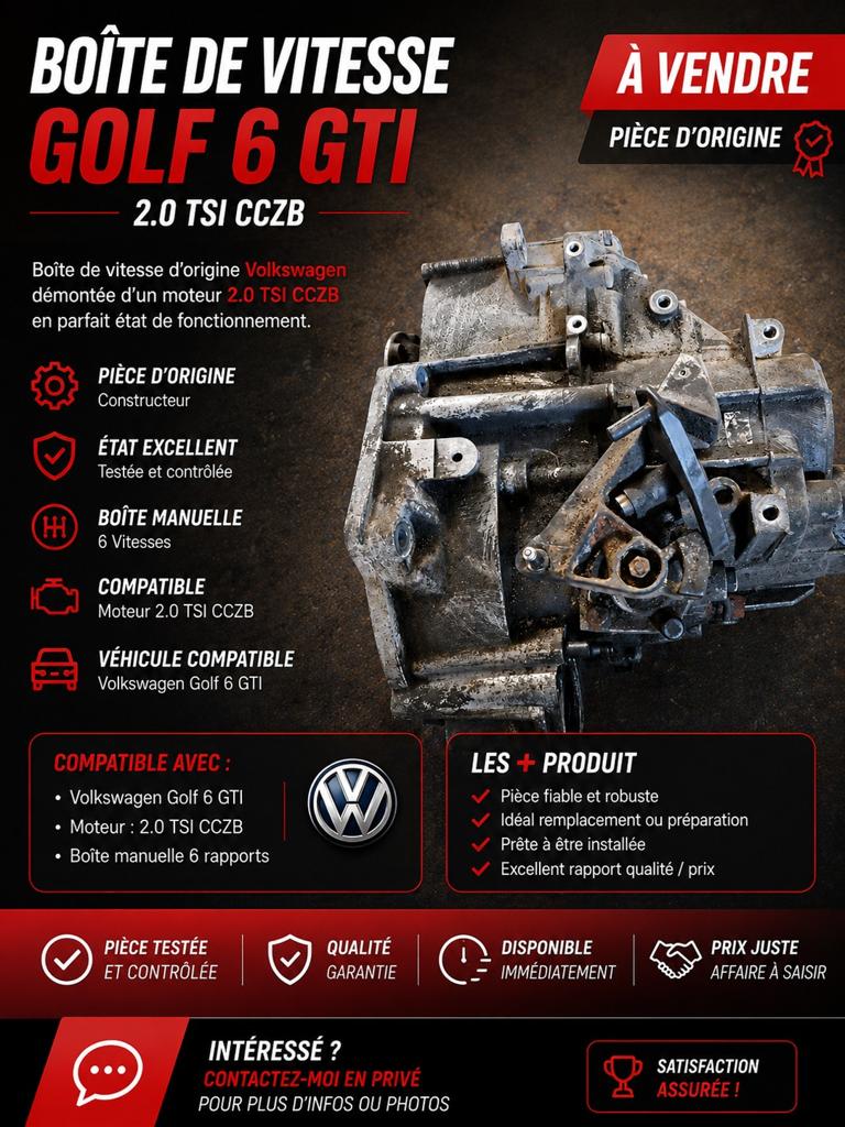🔥 BOÎTE DE VITESSE GOLF 6 GTI À VENDRE 🔥, Ophalen of Verzenden, Volkswagen