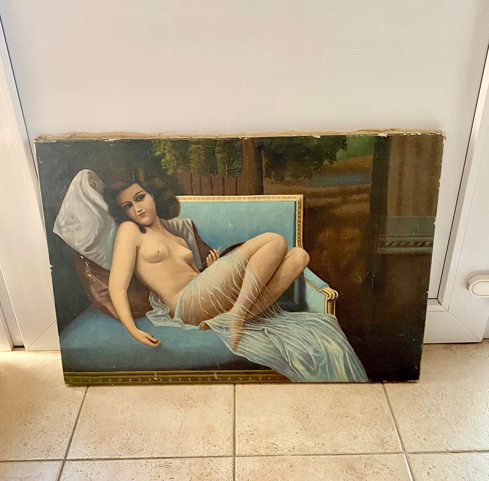 Peinture à l'huile nude, Antiquités & Art, Enlèvement, Peinture à l'huile, Paysage