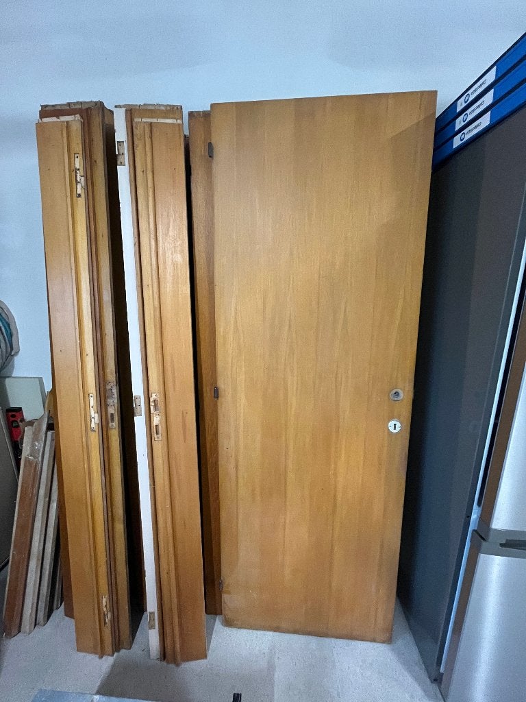 Binnendeuren 7st incl. beslag (niet afz. verkrijgbaar), Ophalen, Gebruikt, 80 tot 100 cm, Binnendeur