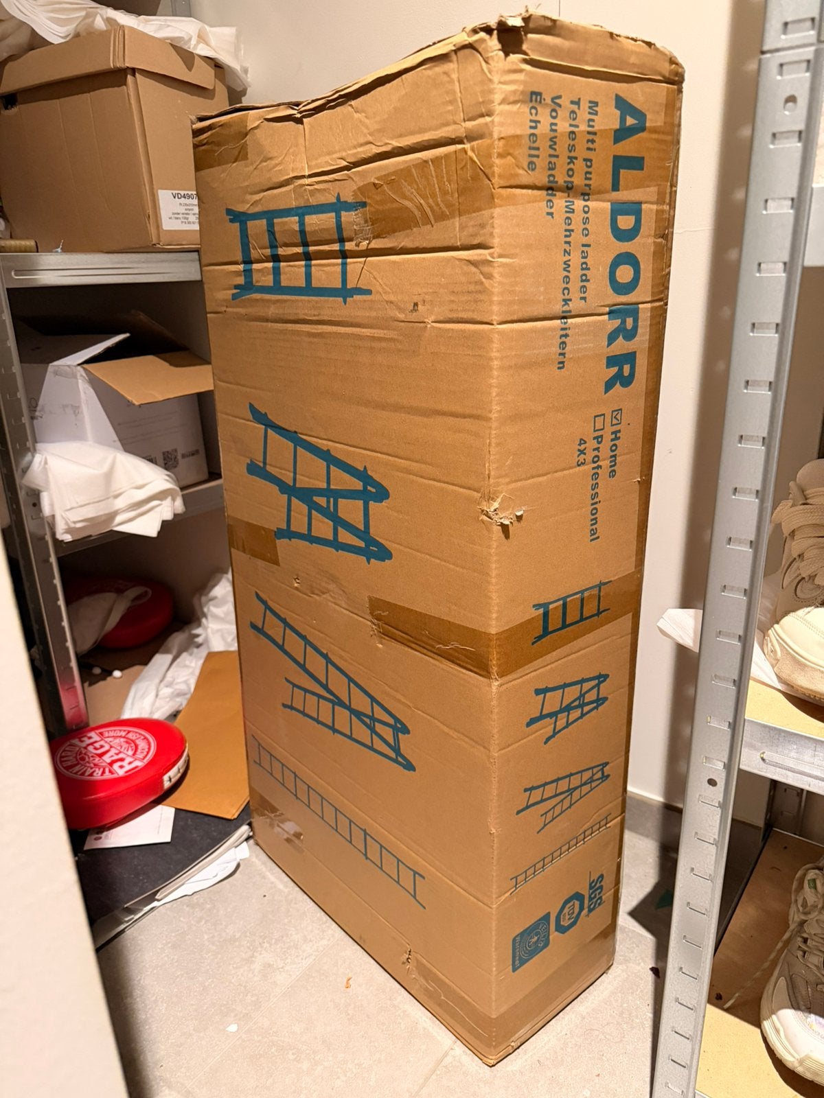 NIEUW ALDORR Home Multiladder 4x3, Bricolage & Construction, Échelles & Escaliers, Neuf, 2 à 4 mètres, Enlèvement ou Envoi, Pliable ou rétractable/escamotable