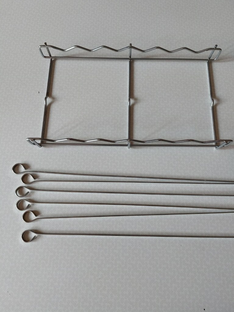 BBQ net met Spiezen/ Brochettestokken NIEUW 33.5 cm x18.5 cm, Tuin en Terras, Ophalen, Nieuw