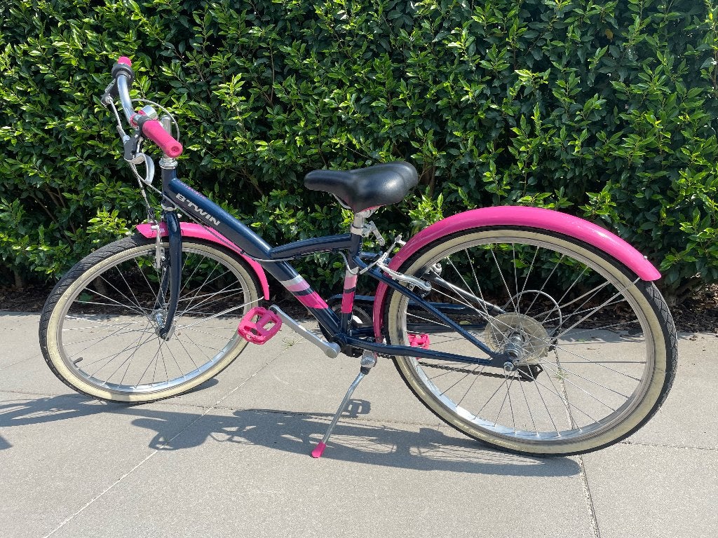 Meisjesfiets 24 inch BTWIN met mandje, Ophalen, Btwin Decathlon, Gebruikt, 24 inch