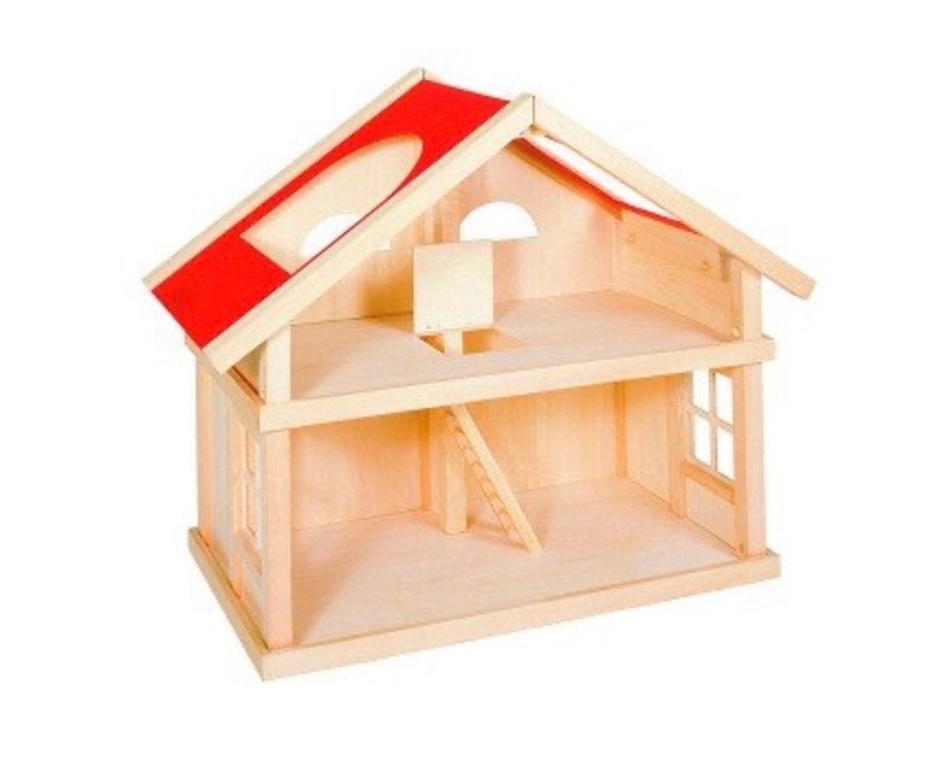 Maison de poupées en bois à deux étages, Enlèvement, Utilisé, Maison de poupées