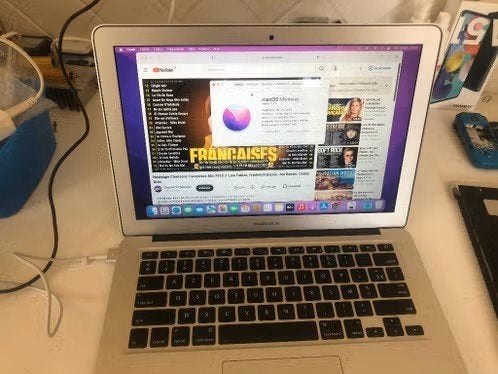 A vendre Macbook Air 2017 A1466, Informatique & Logiciels, Enlèvement, Utilisé, Azerty, MacBook Air