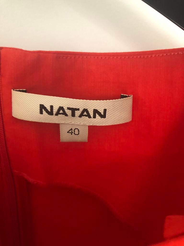 Rood kleed Natan couture, Overige typen, Zo goed als nieuw, Rood, Ophalen
