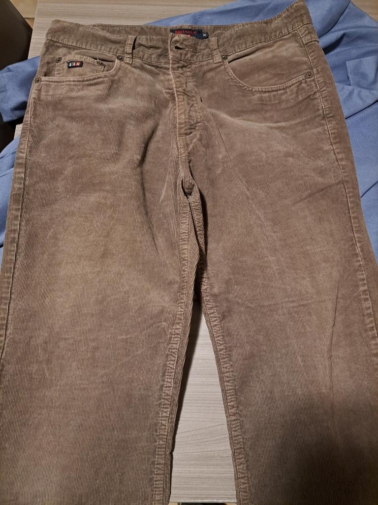 Heren velours lange broek., Kleding | Heren, Broeken en Pantalons, Ophalen, Beige
