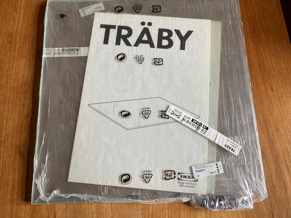Ikea glazen inlegplaat voor kastjes Träby - 35 x 36 cm, Neuf, 25 à 50 cm, Moins de 100 cm, Verre