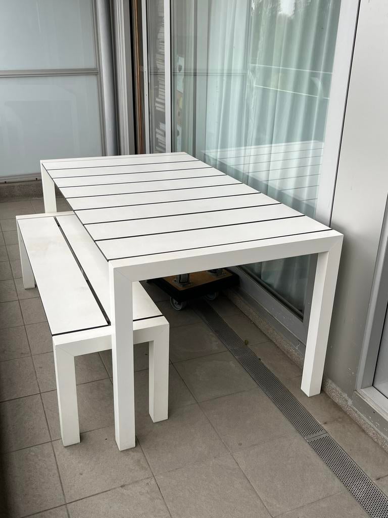 Design tuintafel, Ophalen, Gebruikt, Rechthoekig, Aluminium