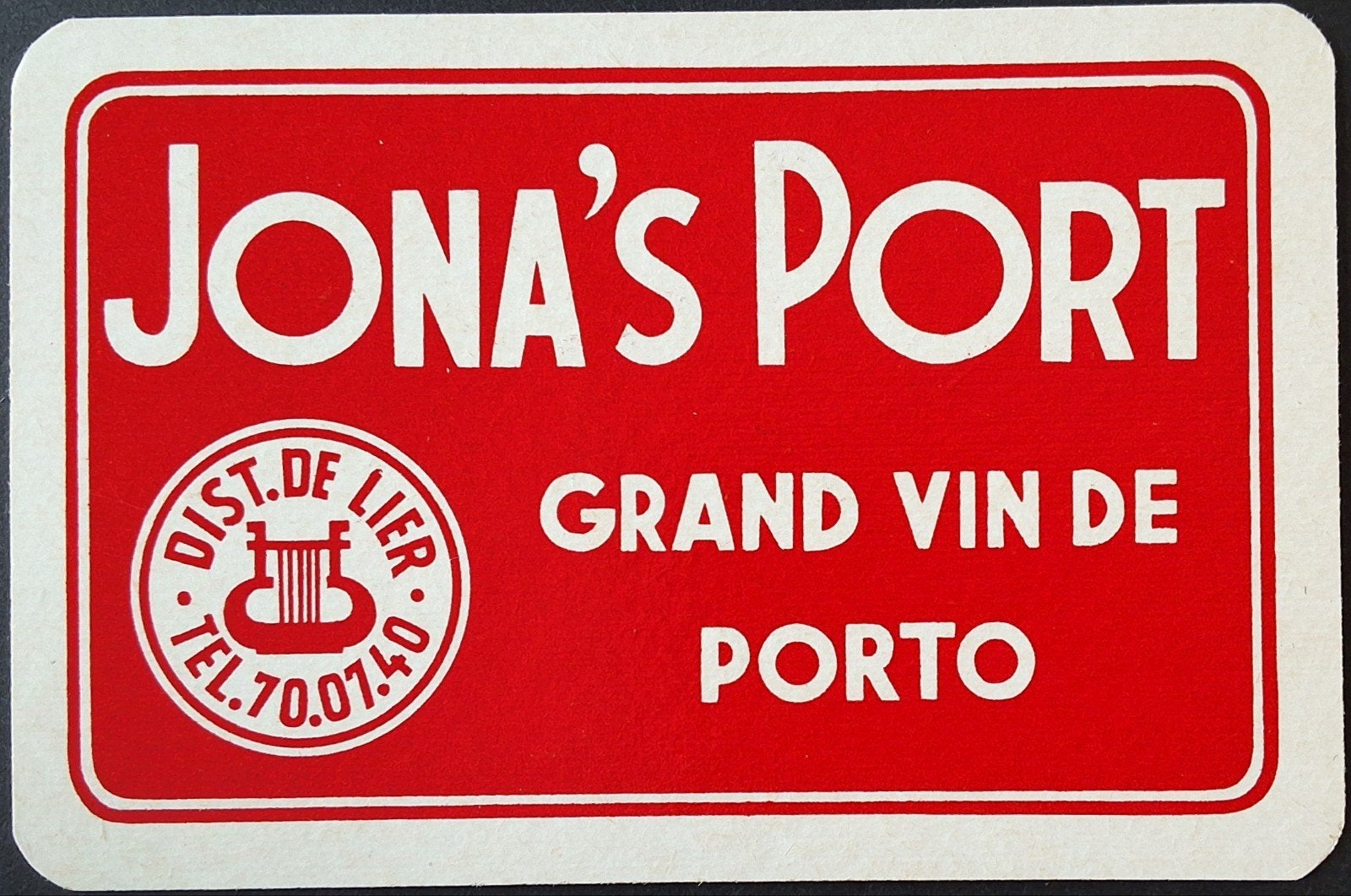 1 Speelkaart  Jona's Port, Verzamelen, Ophalen of Verzenden