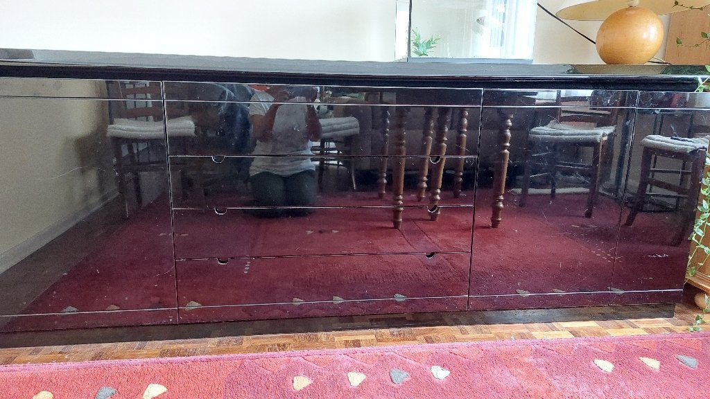 Meuble buffet, Maison & Meubles, Avec tiroir(s), 25 à 50 cm, Noir laqué, Moins de 100 cm