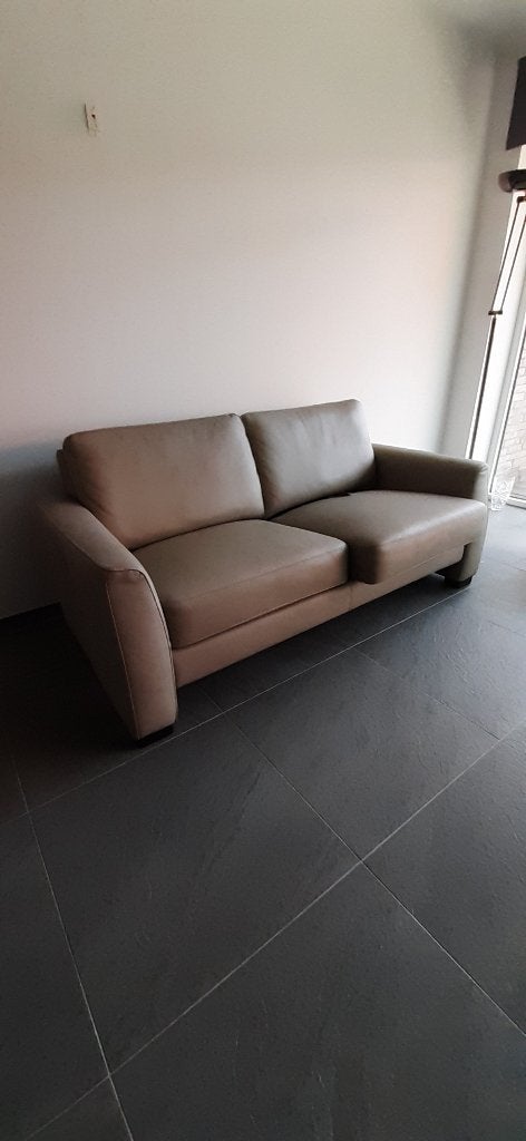 Lederen zetel, Maison & Meubles, Canapés | Salons, Comme neuf, Banc droit, Autres dimensions, 150 à 200 cm, 75 à 100 cm, Cuir