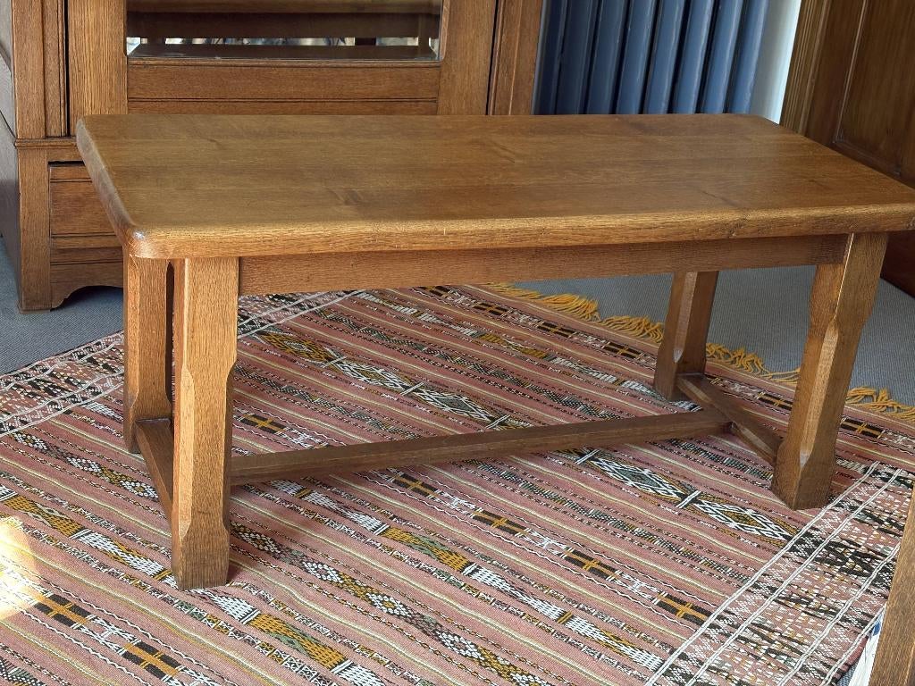 petite table de salon en chêne, 100 à 150 cm, Comme neuf, Enlèvement, Chêne