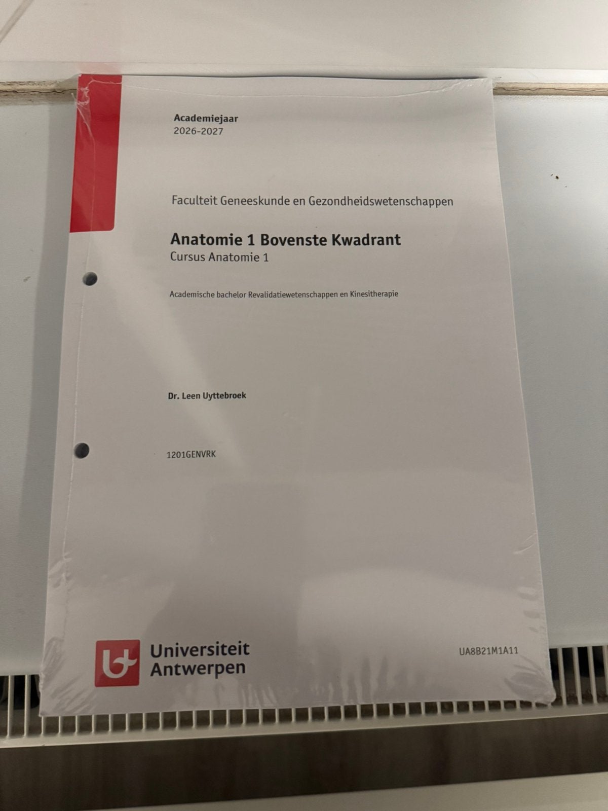 Anatomie 1 Bovenste Kwadrant Cursus, Informatique & Logiciels, Enlèvement ou Envoi, Neuf