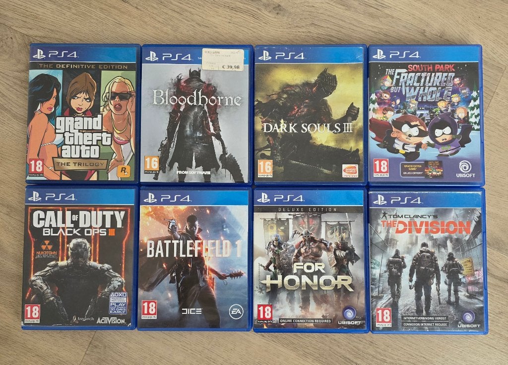 PS4-games in zeer goede staat PlayStation 4, Ophalen, Zo goed als nieuw