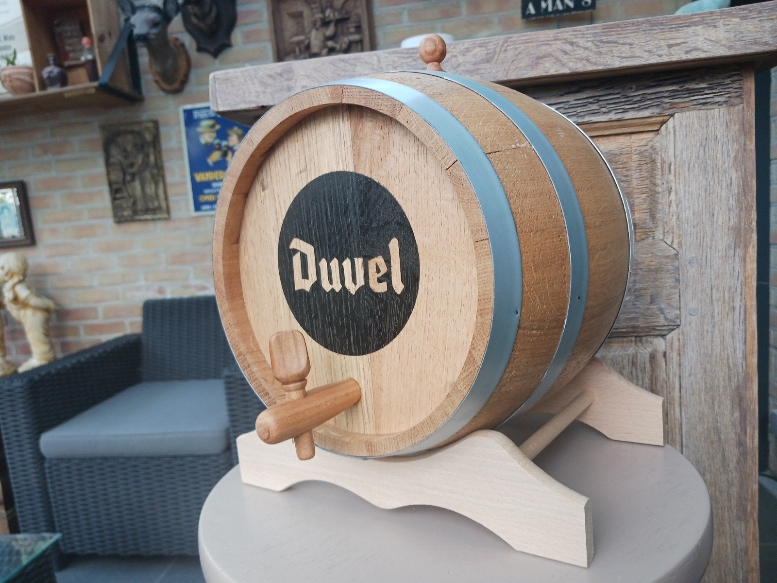 Duvel vatje hout. Nieuw, Tuin en Terras, Ophalen of Verzenden, Hout