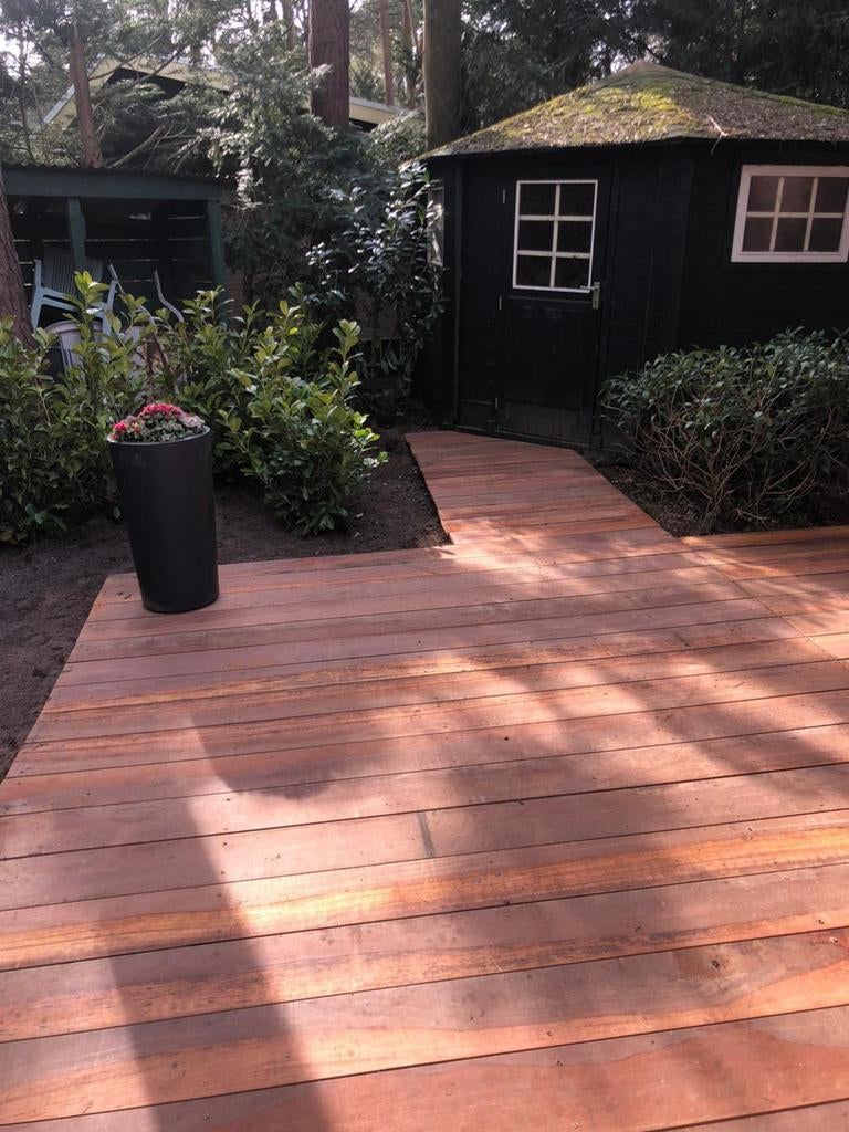 Azobe hardhouten  planken  palen  vlonder  terras  schutting, Enlèvement, Bois