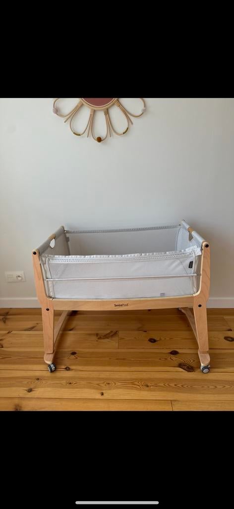 Co-sleeper snuz pod op wieltjes met 2 overtrekjes, Kinderen en Baby's, Ophalen, Zo goed als nieuw, Matras