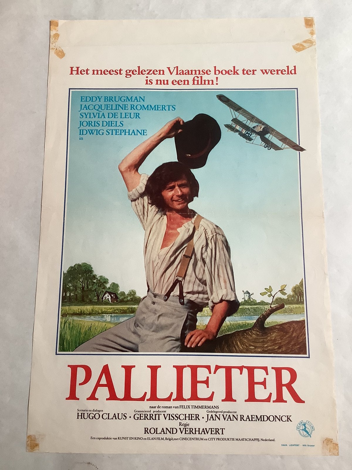 PALLIETER   FILMPOSTER   36-54 cm    USED, Collections, Posters & Affiches, Enlèvement ou Envoi