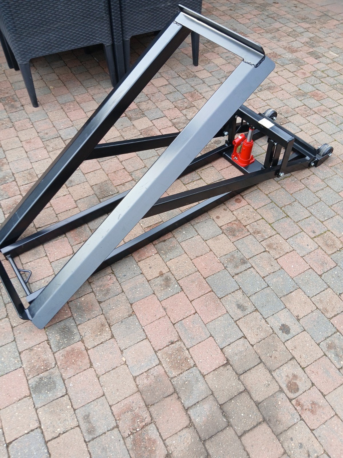 zitmaaier lift, Ophalen