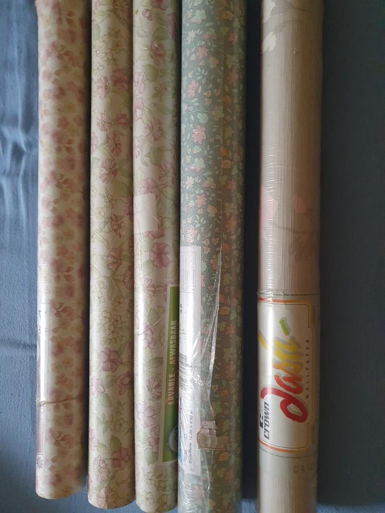 Verschillende rollen behangpapier, Ophalen of Verzenden